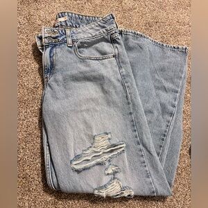Levi's Light Blue Distressed High-Waist Jeans